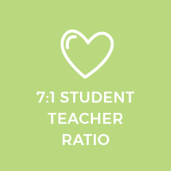 7 to 1 student teacher ratio