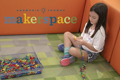 Girl working in Makerspace