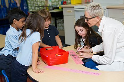 Lower School students and teacher