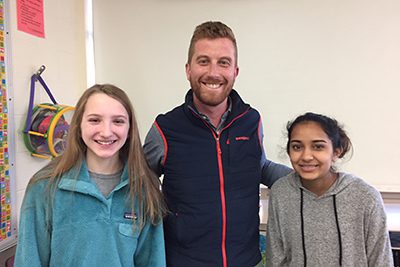 Adam Fetcher '02 with the social change iterm group