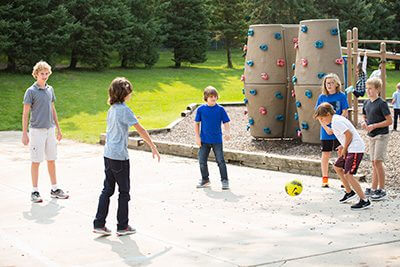 middle school on the playground