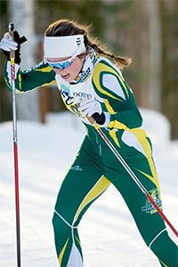 Alumni cross country skiing