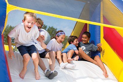 bouncy house at homecoming 2017