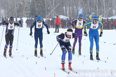 State ski participants racing 