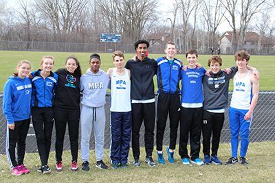 MPA seniors at the Triangular track and field meet