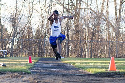 Taevion at a track and field meet