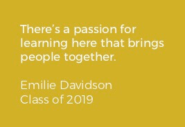 Quote about community from Emilie Davidson