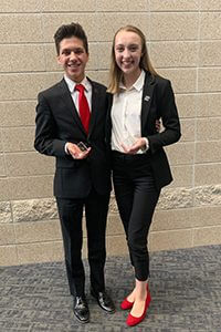 Sophomores Ryan and Livia