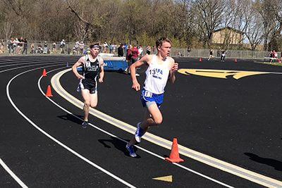 Henry Snider races at the True Team Meet