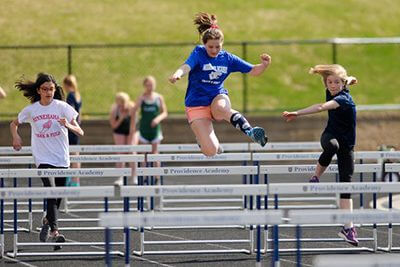 middle school track and field competing at championship