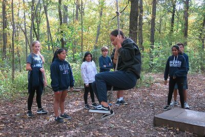 students at the eagle bluff overnight