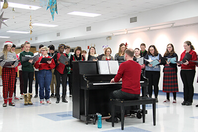 MPA carolers bringing the holiday spirit to campus