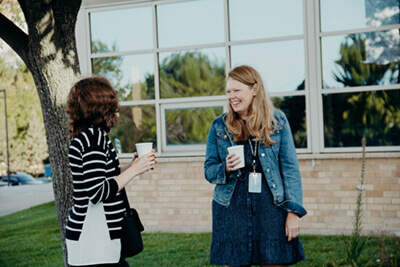 MPA parents having coffee outside