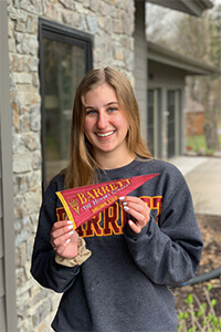 Skyler Celebrating college decision day