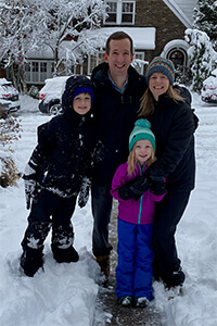 Tom Hooven and his family