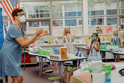 back to school day in first grade