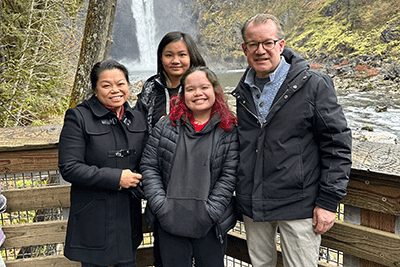 A MPA Host Family poses for a picture. 