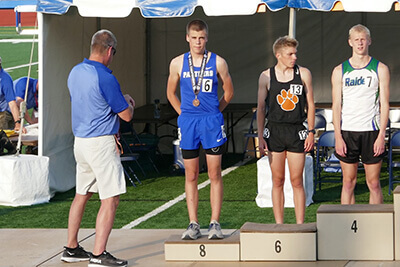 Eddie Snider at State track and field