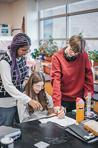 Upper School chemistry lab 