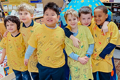 kindergarten celebrating 100th day of school