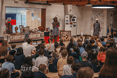 A cultural celebration in the Family Commons. 