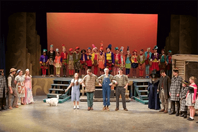 The MPA theater department's performance of The Wizard of Oz in 2015