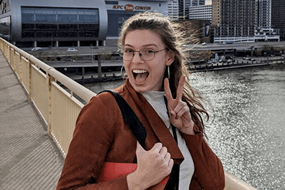 Emma Stacy '15, MPA Upper School chemistry teacher.