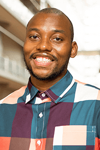 Deshawn Woods, A Panther Club program assistant.