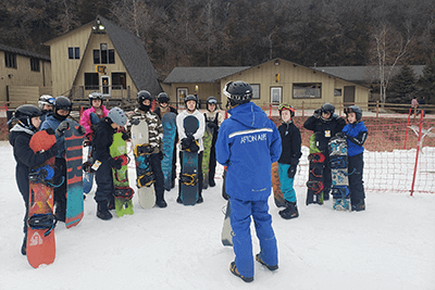 MPA skiers at the Afton Alps 