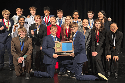 The MPA speech team wins the section 4A title